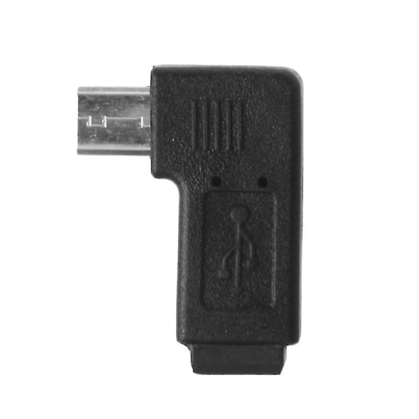 90 Vasemman ja oikean kulman mini USB 5-nastainen naaras-mikro USB urosdatasovitin