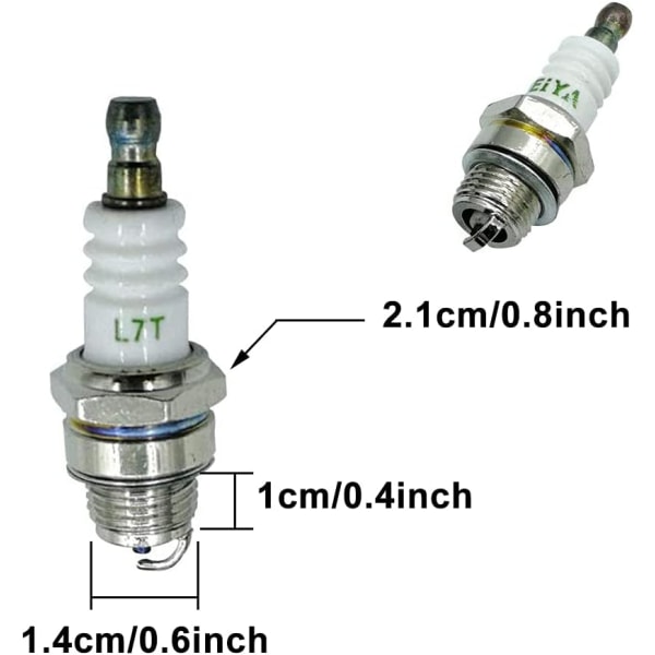 4 deler trimmer tennplugger, børstekutter tennplugg, standard tennplugger