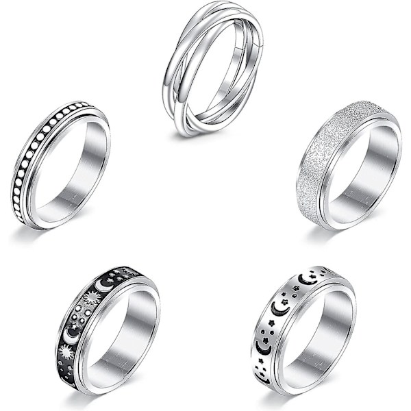 Angstring til kvinder Spinner Ring 7