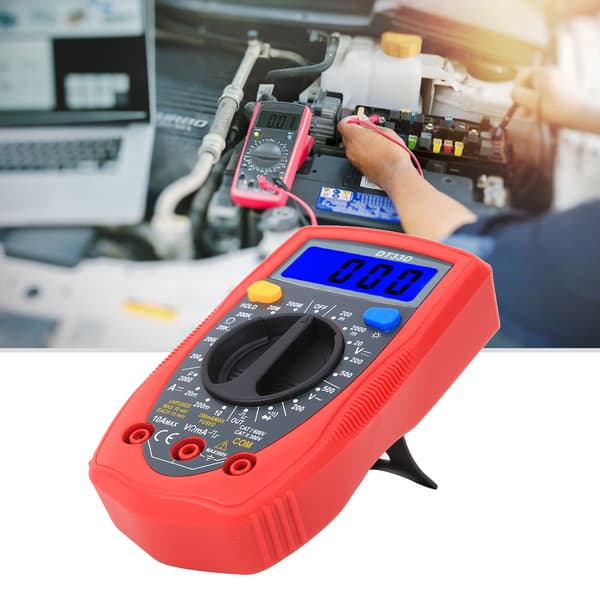 DT33D Mini Digital Multimeter Voltmeter Bærbar Universal Meter 130 x 73,5 x 35 mm