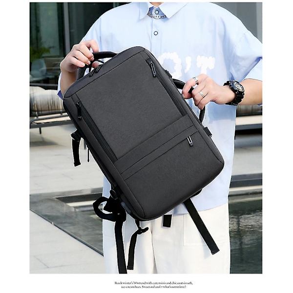 Business Travel Charging Portable Shoulder Waterproof Multifunctional Large Capacity Expandable Computer Backpack