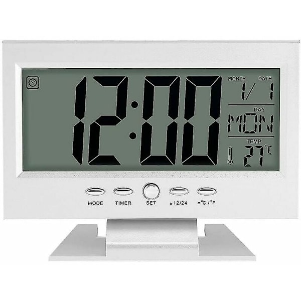 Digitalt ur Multifunktionelt kalender Desktop Digitalt LCD-vækkeur