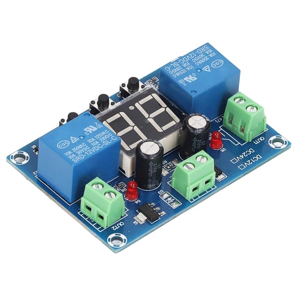 Timerrelémodul 2-kanals DC 12V Digitalt display 0-99S Syklusbryterkortkontroller