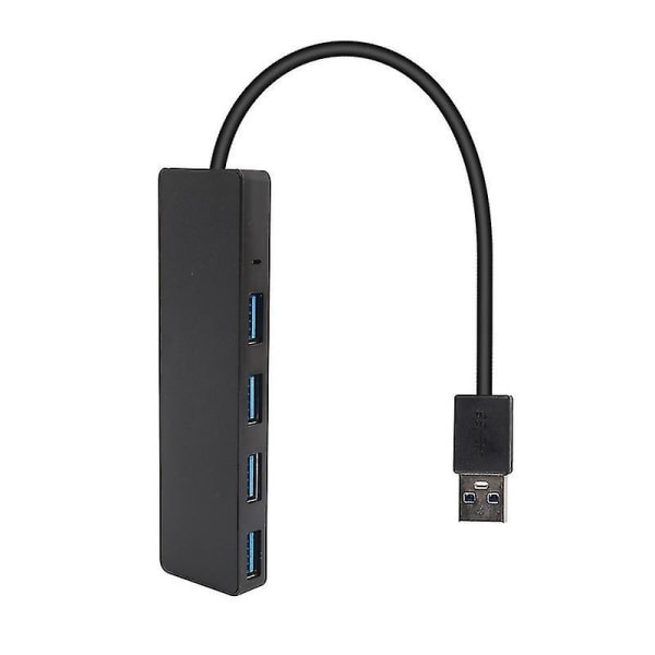 Usb Hub, 4 Ports Usb 3.0 Hub, Ultra Slim Portable Data Hub Gjelder for bærbar PC, bærbar PC, USB Flash-stasjoner
