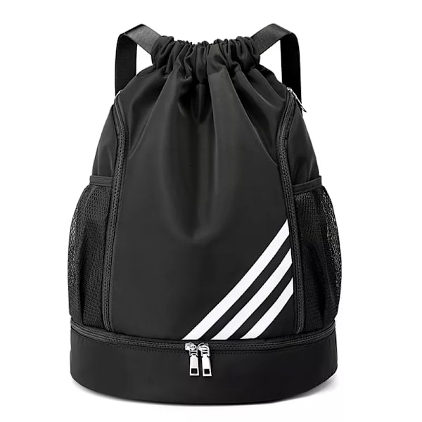 Den nye Gym Sportstaske Dame Snørebånd Bolsas Black