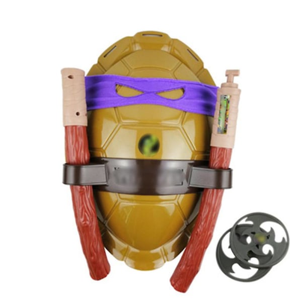 Anime Film Tecknad Ninja Leksaker Action Figur Sköldpaddor Pansar Vapen Leo Raph Mikey Donfigure Cosplay Shell Rekvisita För Barn Present YELLOW 2