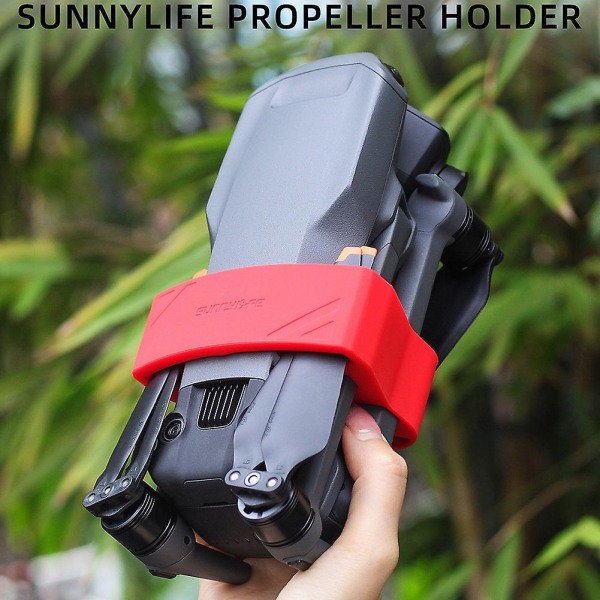 Propellerhållare för 3 propellrar Stabilisator Drone Props Fast Mount Drone Tillbehör, svart Black