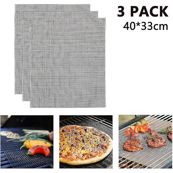 Grillmatta med mesh , 100 % non-stick grillnät