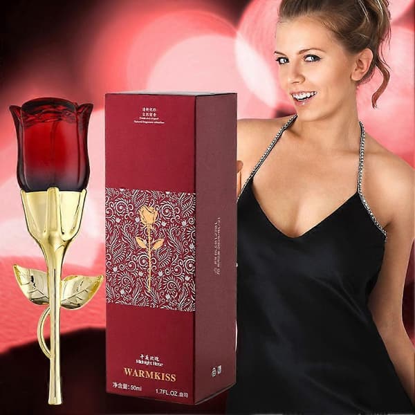 【BQ】50 ml Rose Dameparfume med Langvarig Middagsrose Duft i Elegant Flaskedesign red