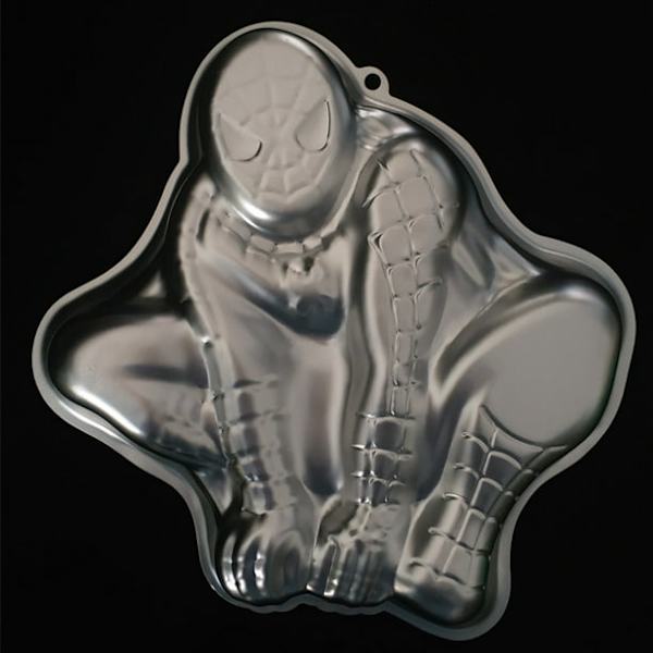 3D Spiderman Bageform i Aluminium - Kageform til DIY Fødselsdagskage - Køkkenudstyr