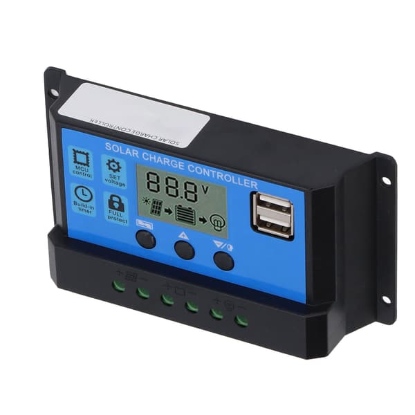 12V 24V 80A MPPT PWM Solar Panel Opladningsregulator LCD Display Fotovoltaisk Regulator