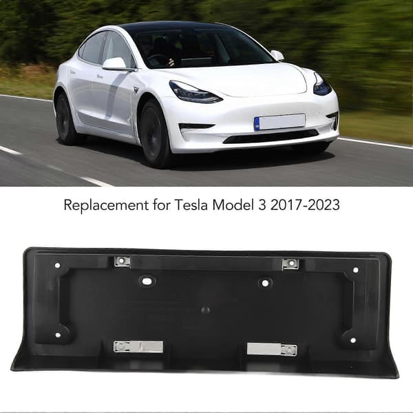 【BQ】Nummerpladeholder foran 1096834?00?B Stabil støtte Nummerpladebeslag Erstatning til Tesla Model 3 2017 til 2023