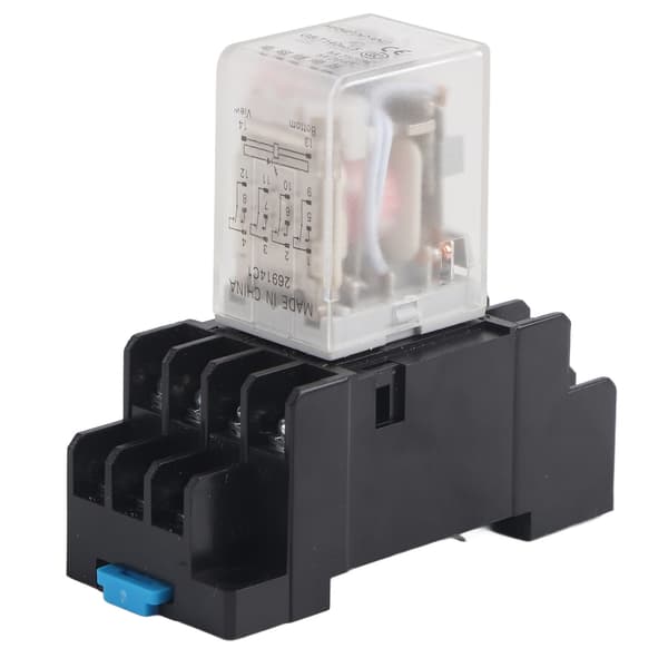 Mini elektromagnetisk relæ til mellemtrin med base til fabriksværksteder HH54P(MY4NJ)