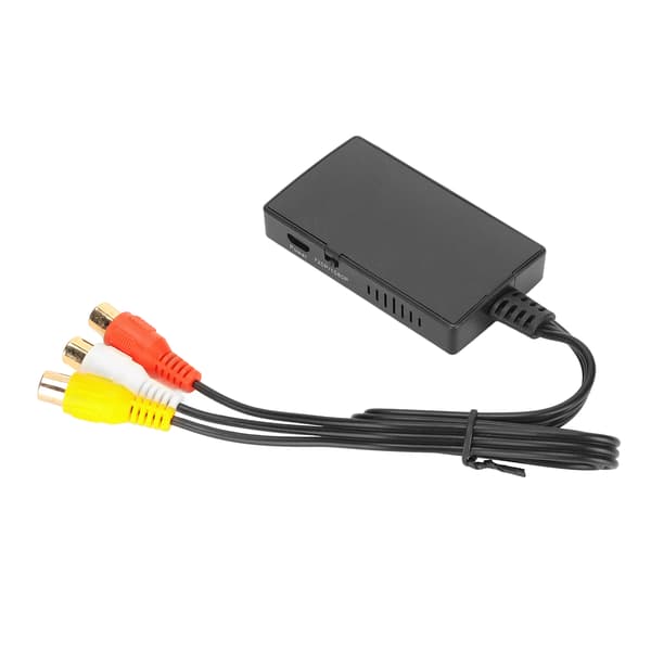 RCA - HD Multimedia Interface -muunnin Micro USB -virtalähde AV - HD Multimedia Interface -muunnin PS Onelle