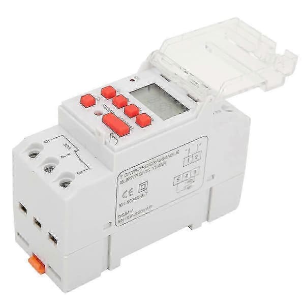 DC 24V 30A Ugentlig 12/24 timers timer LCD On/Off-kontrol Programmerbart tidsrelæ - B