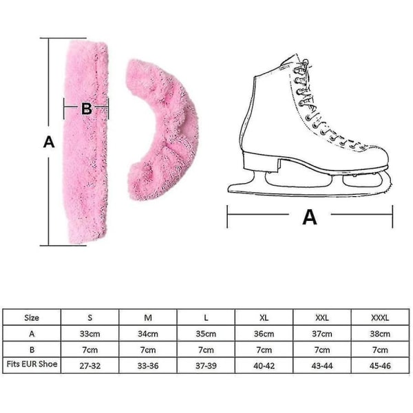 2 Pair Ice Skating Hockey Figure Skates Blade Cover Protector Soaker Guards
