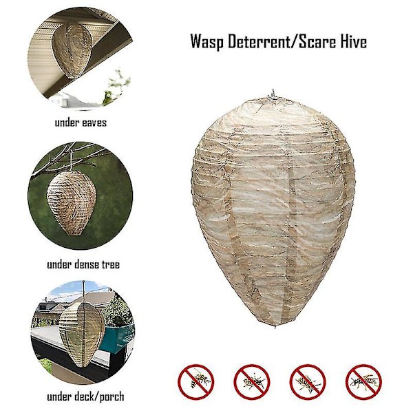 4 kpl Paperi/kangas Wasp Nest riippusyötti False Trap Myrkytön syöttipaperilyhty