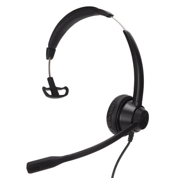 Business Call Center-headset med volymkontroll och mikrofonavstängning, mono 2,5 mm