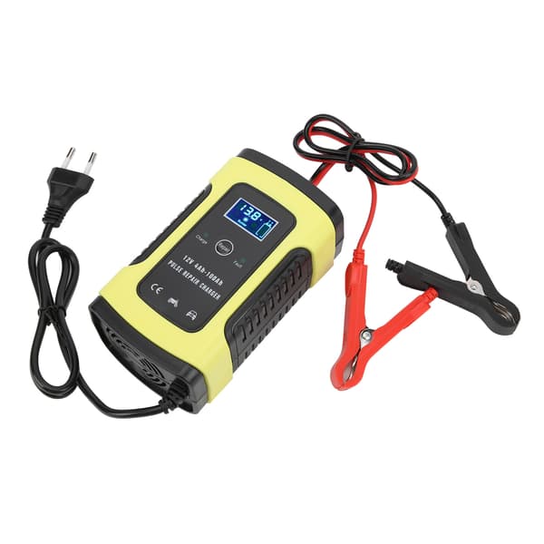 Universal 12V 6A digital bilbatterilader til motorcykelkøretøjer