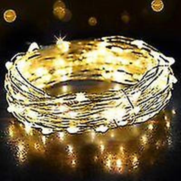 12m 120led String Lights, Warm Yellow, USB Power String Lights