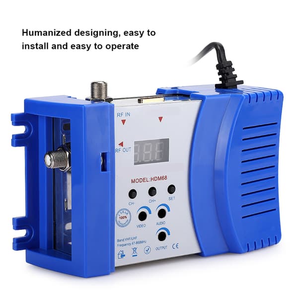Analog HD-modulator HDM68 - High Definition Multimedia Interface RF VHF/UHF - Computertilbehør (EU-stik)