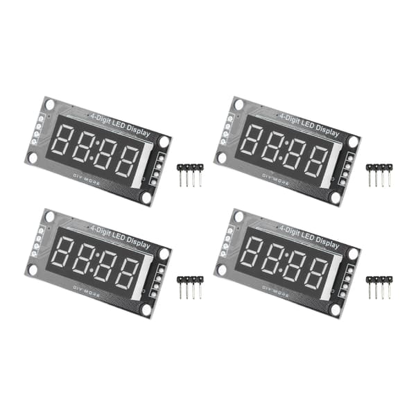 4 Sæt Digitalt Rør Display Modul LED 4 Cifre 7 Segment 0.36in TM1637 Drivchip Grøn MRA110J