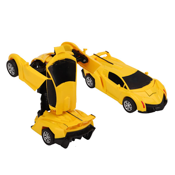 2 Pakke Gul Deformasjonsbil 2 i 1 Transformerende Roboter for Gutter Over 3