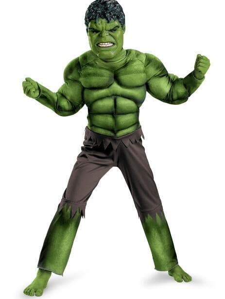 [BQ]BQ Efterårsdragt cosplay, Hulkdragt til børn, størrelse M