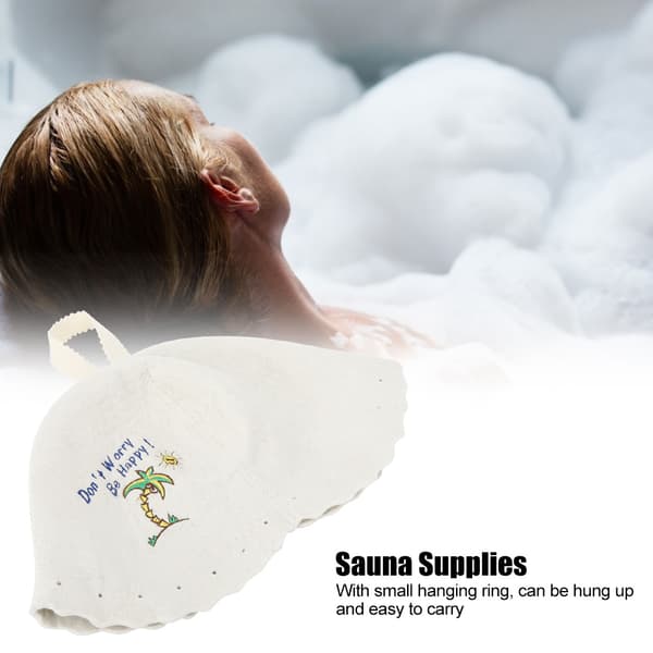 Moderne Sauna Hat i Uldfilt Unisex Saunatilbehør