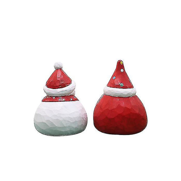 Trä jultomten prydnader för juldekoration Snowman