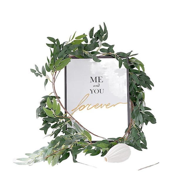 Simulering av druvblad Rotting Vine Grön växt Takdekoration Grönt blad Rose Vine Leaf Creeper Murgröna 9 roses white
