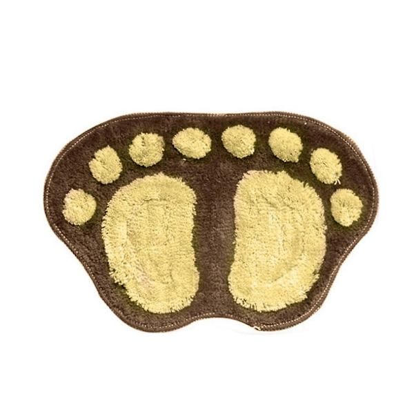 Print Badmattor Halkfri Badrumsmatta Toalett Badrumsmatta Badkudde Mattor Mikrofiber Minimattor Badrumstillbehör Brun Brown