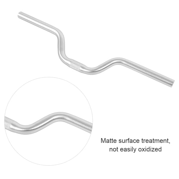 Aluminium Fixed Gear Riser Styre 25.4mm 520mm Silver