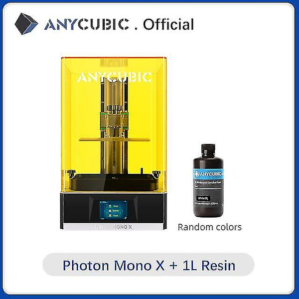 Anycubic 3d Printer Photon Mono X, Uv Cd Resin Printer Med 4k Monokrom skærm, App fjernbetjening, Print Størrelse 192*120*250 Mm Photon mono x add 3l