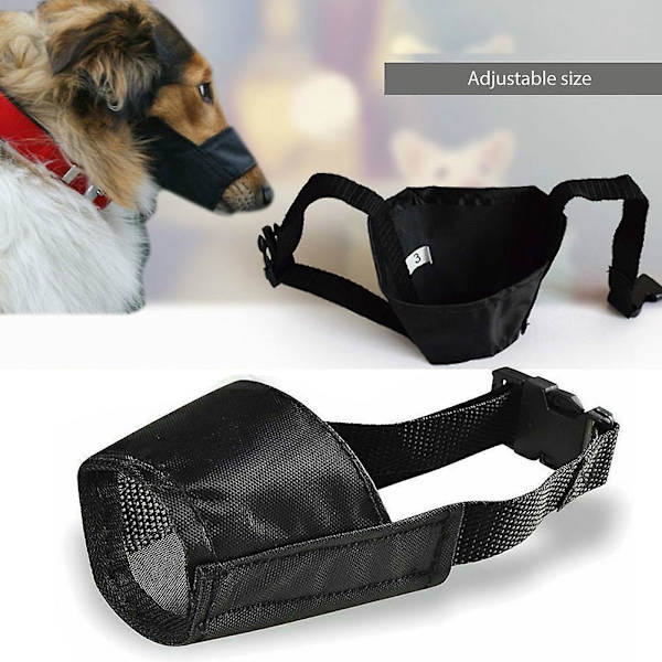 Säädettävä lemmikin cover pureskelua estävät haukkumaskit Hengittävät koiran kuono-osat Lemmikkikoiran suojavarusteet A 23x6cm
