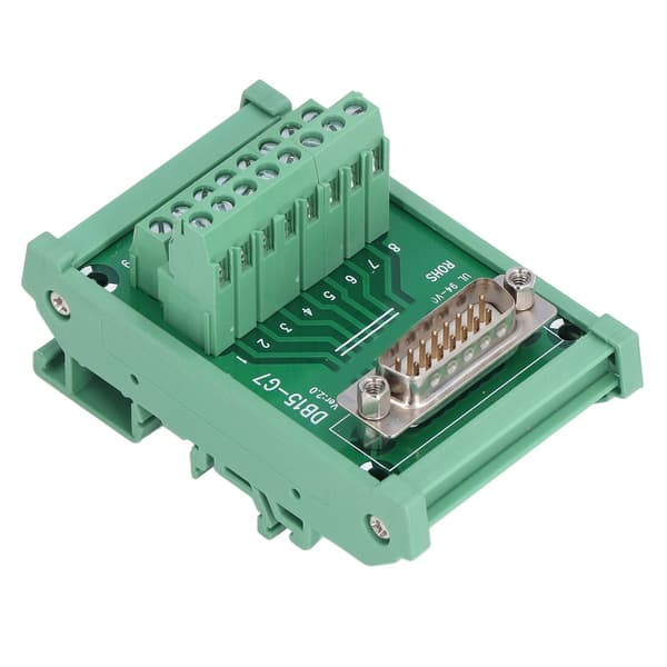 Terminalblokk Hann Header Grensesnitt Koblingsboks Modul DC 60V DB15‑G7