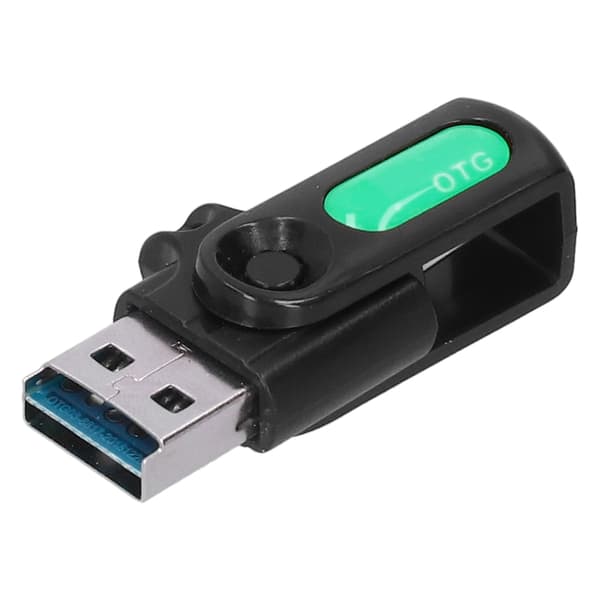 For Android V8 Grensesnitt OTG Adapter Bærbar Datakonverter for USB2.0/3.0/USB PDGrønn