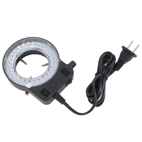 Justerbart LED-ringlys for mikroskoper, amerikansk plugg 100-240V