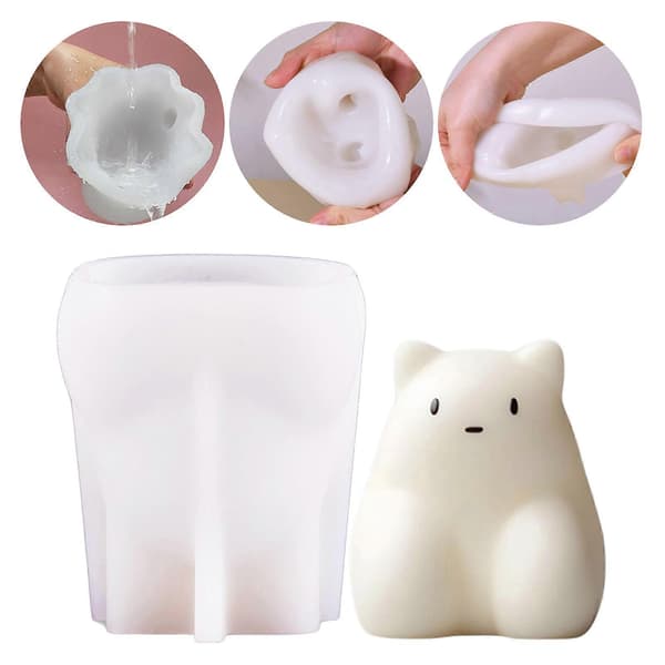 【BQ】Fødevaregodkendte forme Tegneserie Dessertforme Søde Geléforme Mælkepudding Silikoneforme til at lave søde og unikke desserter EOM Puppy Milk