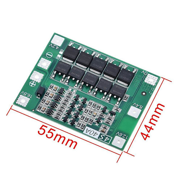 4s 40a 18650 - Litiumbatteriladdare Pcb Board Bms skyddsmodul för borrmotor 14,8v 16,8v green