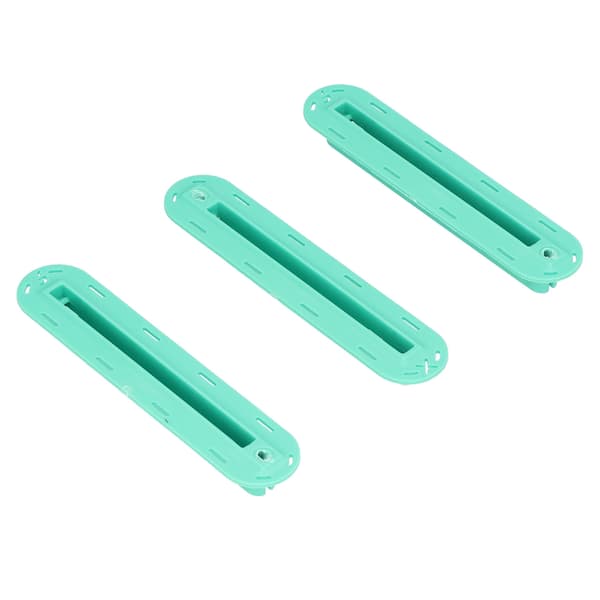 3 kpl Surfboard Finned Box Plug Set Vihreä ruuveilla