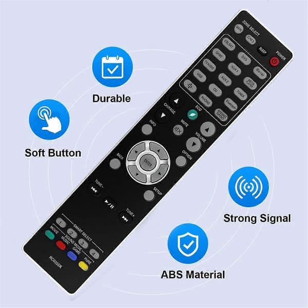 【BQ】Replacement Remote Control RC035SR for Marantz Stereo AV Receiver SR6012 SR6014 SR5014 SR5013 NR1510 NR1 Black