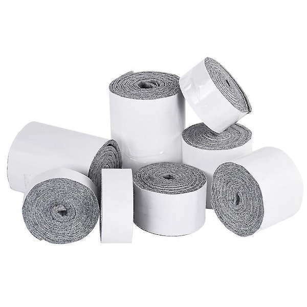 Självhäftande filtmöbelrulle, nötningsskyddande 20x1000mm Grå 20x1000mm Gray
