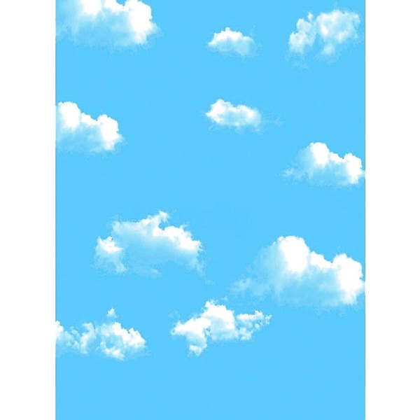 5x7ft blå sky vinylfotografibakgrunn Fotobakgrunnsrekvisitt for studio bluewhite
