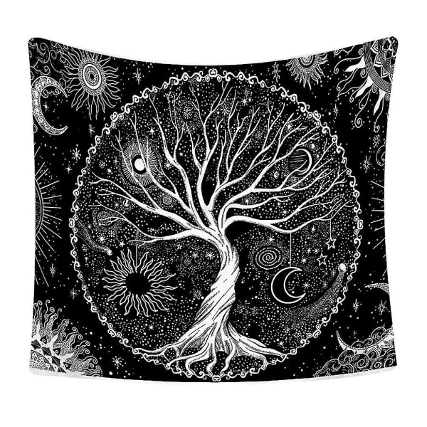 Sun Moon Tree Mystic Mystery Tapestry Seinäpeite Huonematto Riippuva peitto 150x130cm