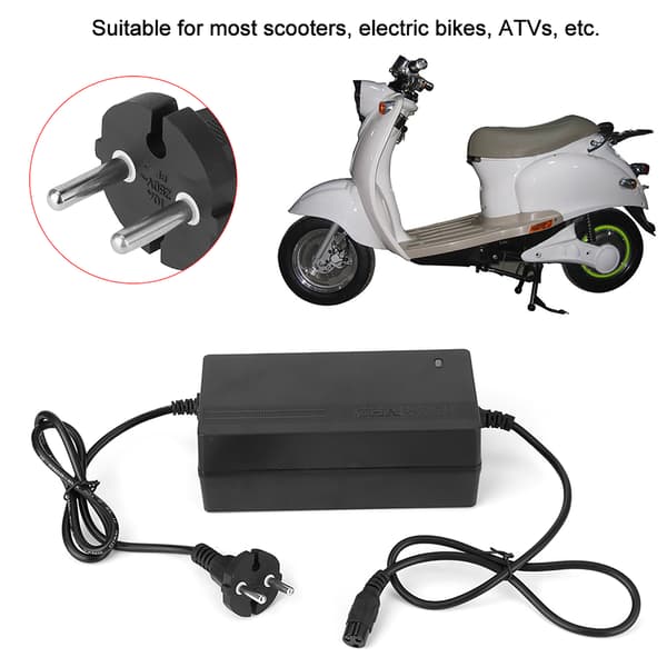 Bly-syre batterilader til el-scooter ATV - 24V 1.8A EU-stik
