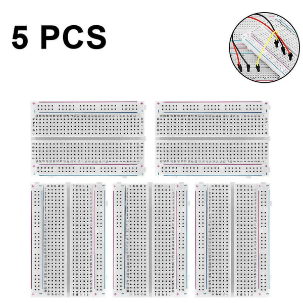 5 st Breadboard/mini Breadboard/experimentbräda 400 Hål