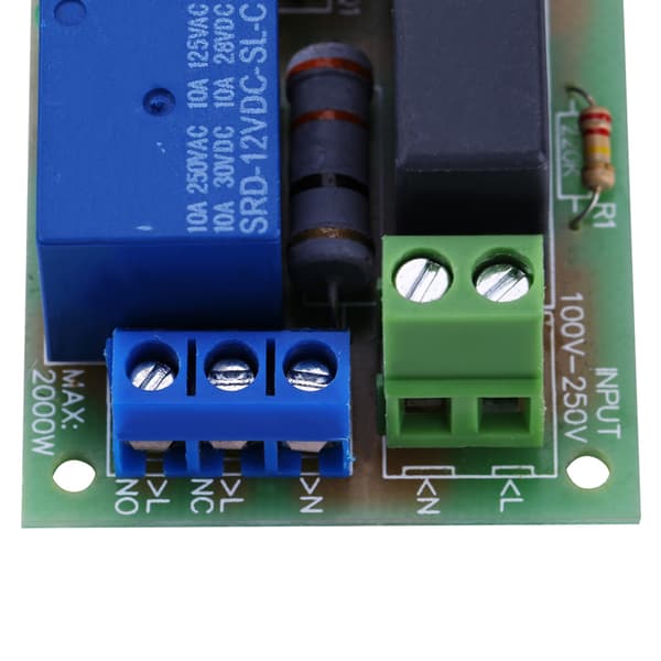 Trigger Timer Forsinkelses Switch Modul Sluk Board Justerbar Tid (1 Sek~5 Min)