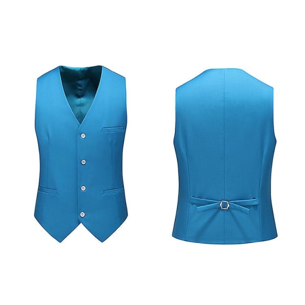 Mens V-neck Solid Color Business Vest Hailan 6XL