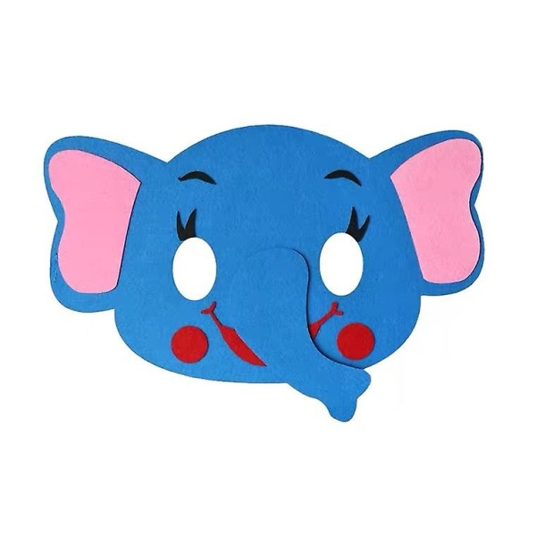 Filt dyremasker for barn Jungle Theme Party favoriserer rekvisita elephant
